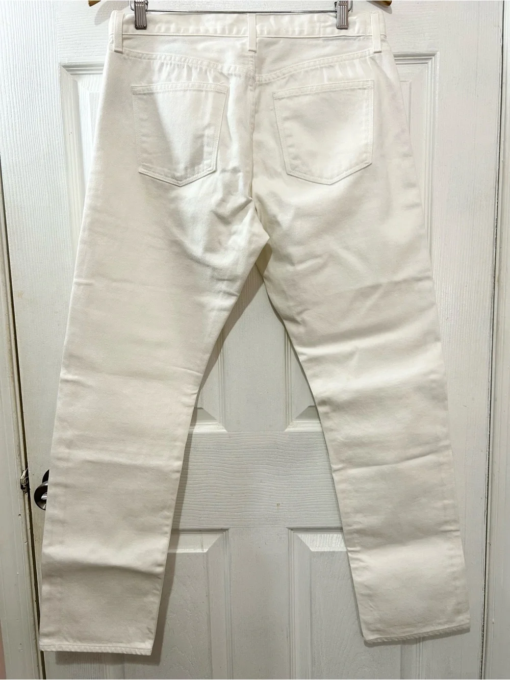 Madewell Rivet & Thread Heritage Denim Jeans White Clover 29 Moto Straight Leg